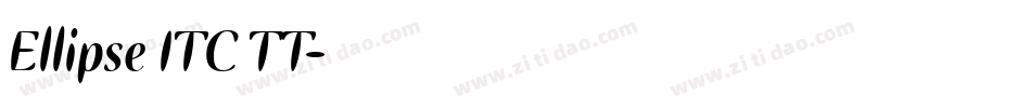 Ellipse ITC TT字体转换